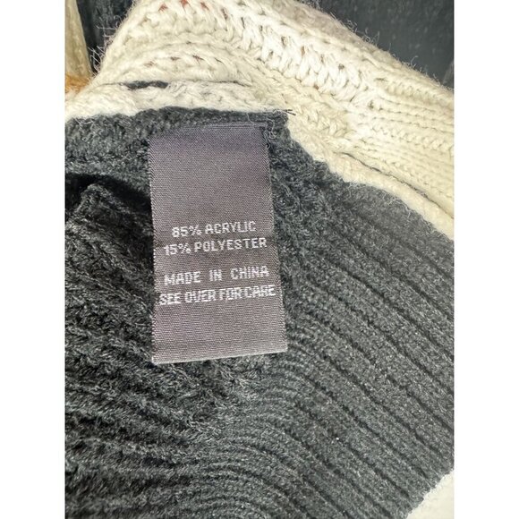 Fortune+Ivy Women Knit Long Sleeve Colorblock Open Front Cardigan Sweater Size M - Picture 5 of 9